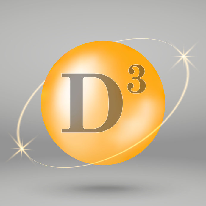 Vitamin gold icon. drop pill capsule.